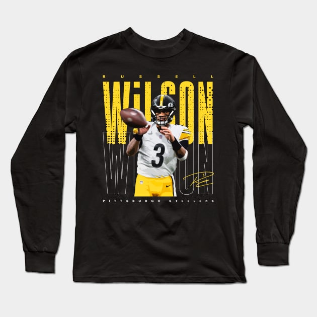 Russell Wilson Long Sleeve T-Shirt by Juantamad